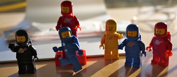 Lego Space Dudes from the 1970s